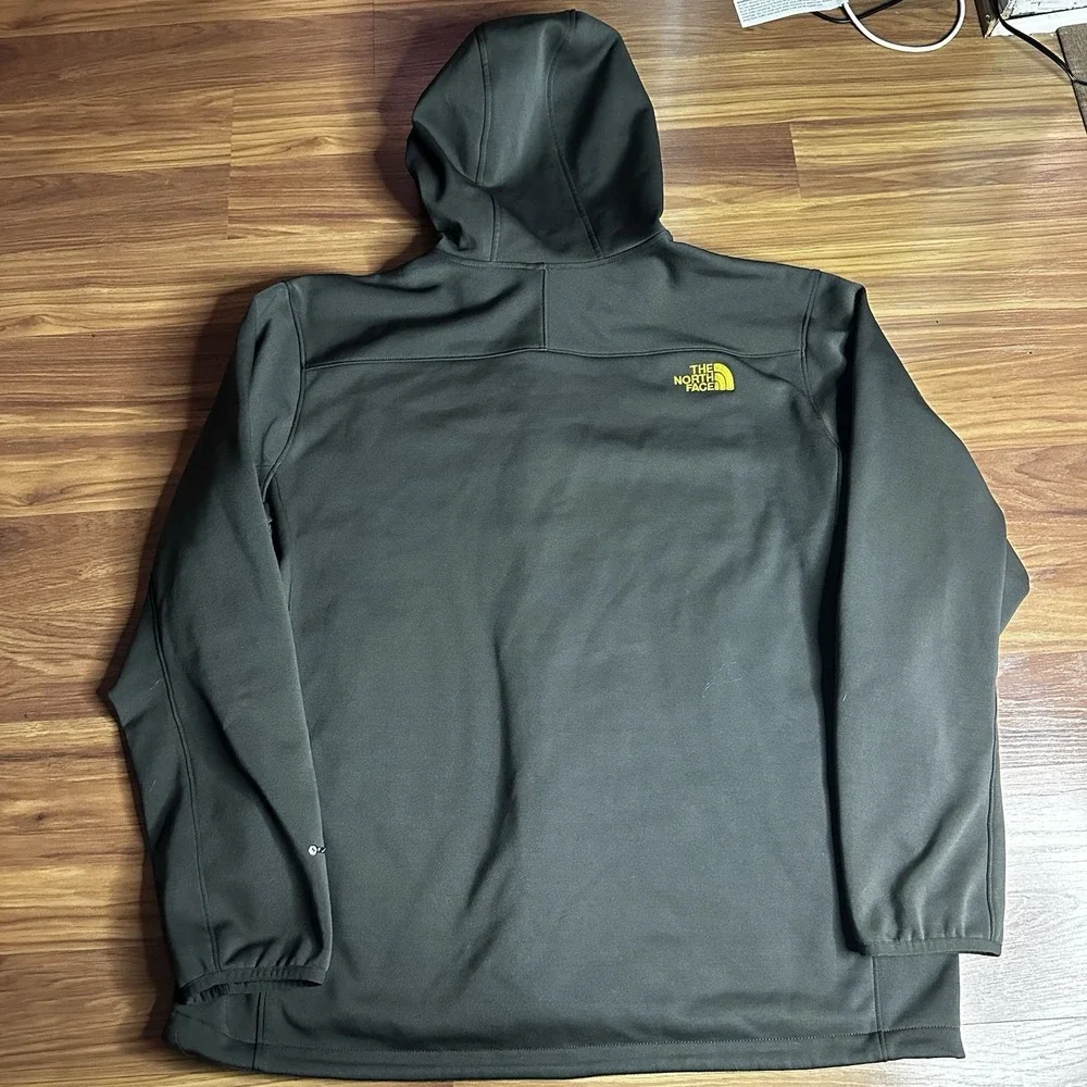 North Face Momentum Hoodie Mens XXL Gray Full Zip Scuba Outdoor Performance